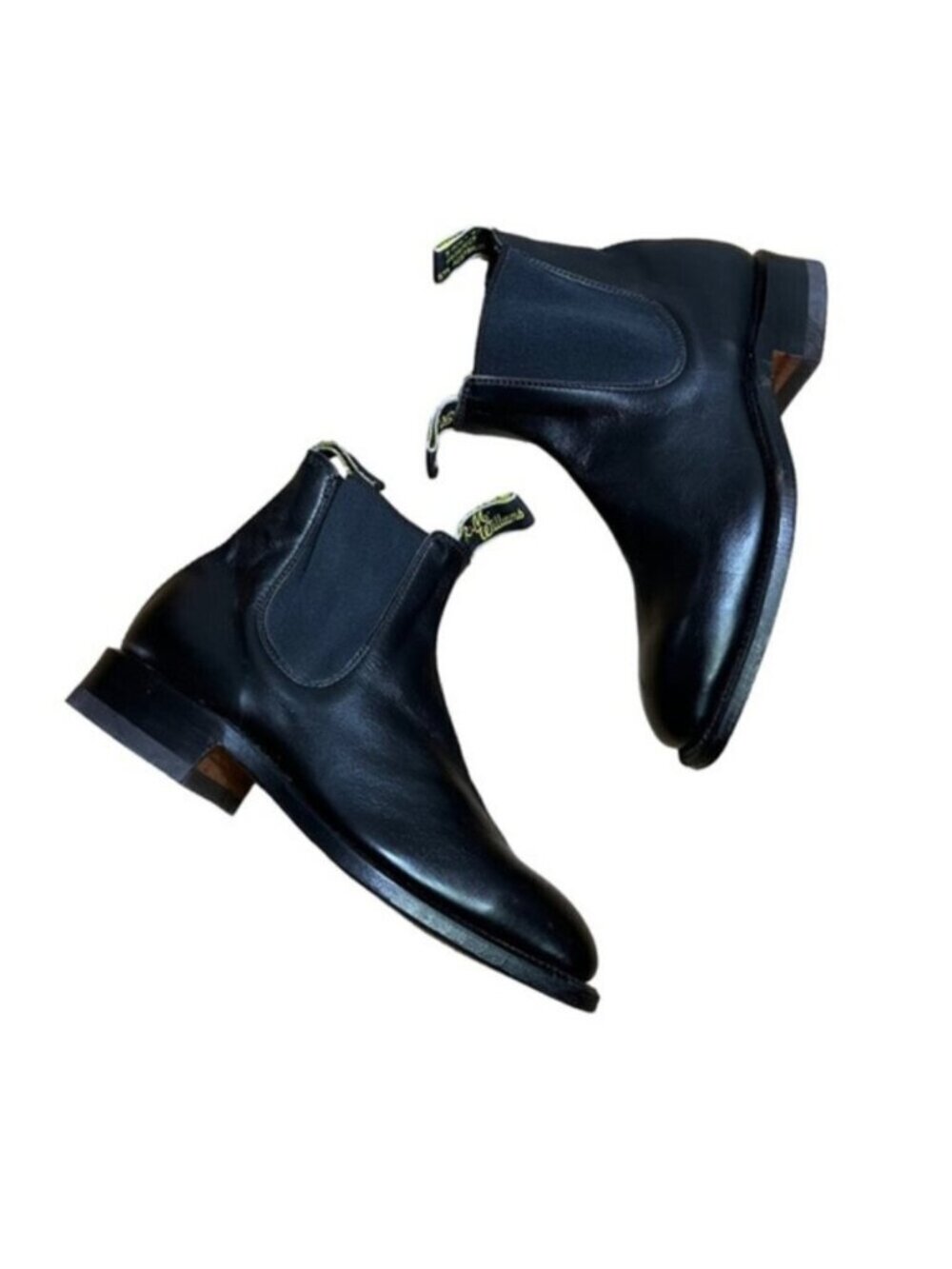 R.M. Williams Black‎ Leather Heeled Chelsea Ankle Boots Women Size US 6